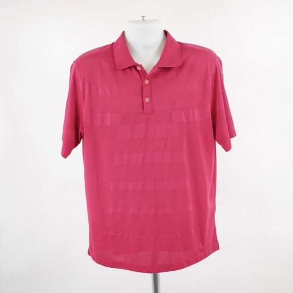Nike‎ Golf Performance Dri-Fit Magenta Pink Large Polo Shirt Short Sleeve - Picture 3 of 10